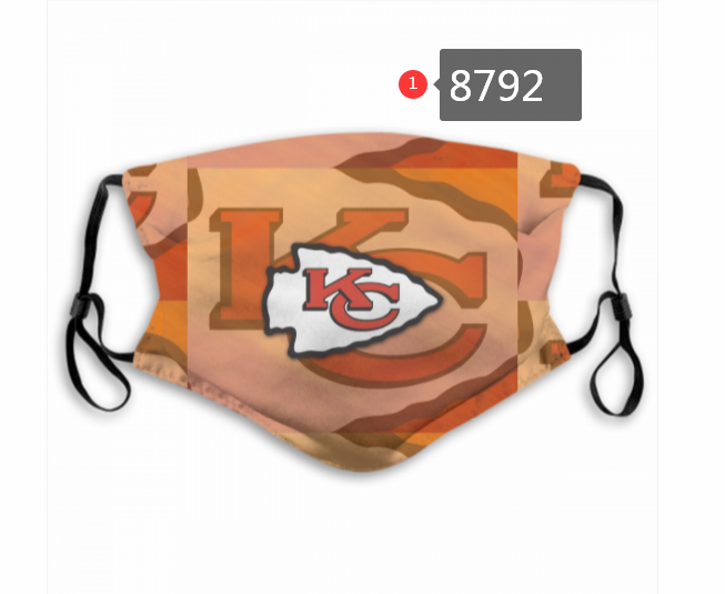 2020 Kansas City Chiefs #11 Dust mask with filter->nfl dust mask->Sports Accessory